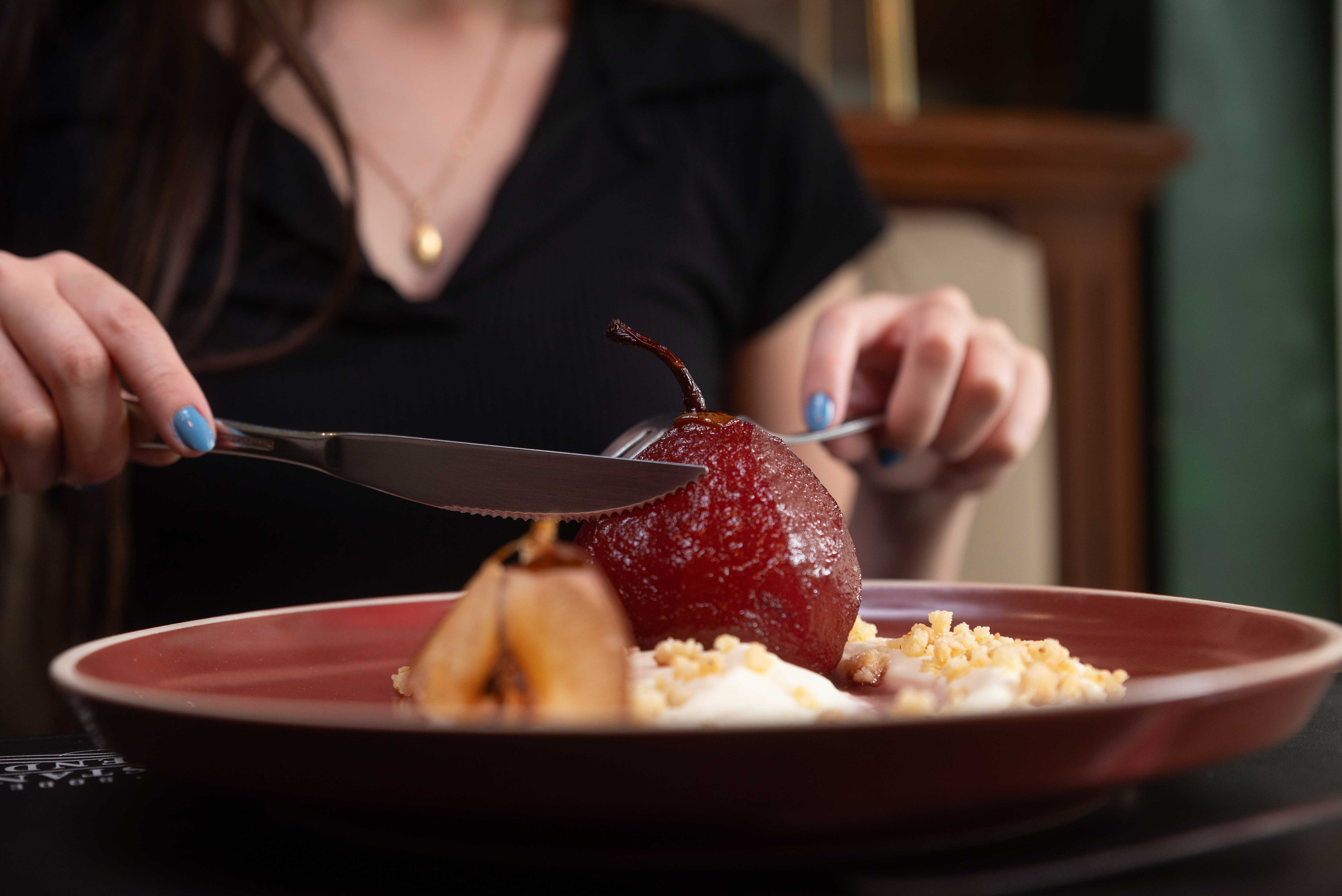 Postre gourmet en Epic Resto La Punta